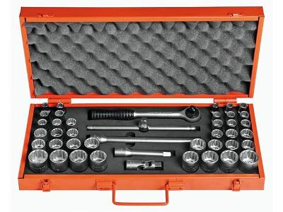 Maleta com Soquetes Estriados e Acessórios Tramontina 43 Peças