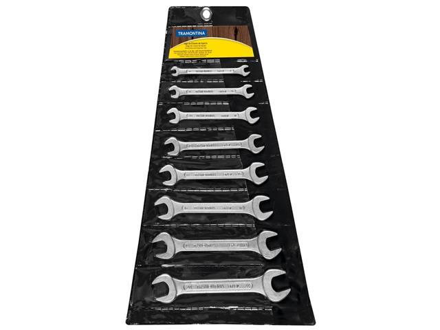 Jogo de Chaves Fixas Tramontina Basic com Corpo em Aço Cromado 8 Peças - 1