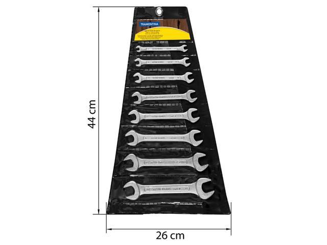 Jogo de Chaves Fixas Tramontina Basic com Corpo em Aço Cromado 8 Peças - 2