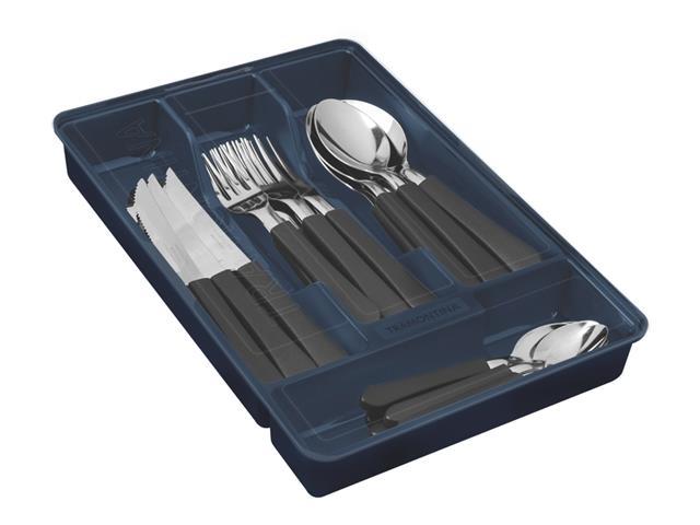 Faqueiro Tramontina Leme com Gaveteiro Preto 25 Peças - 2