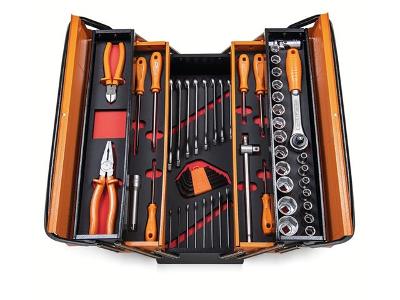 Caixa Sanfonada com Ferramentas Tramontina PRO 57 Peças