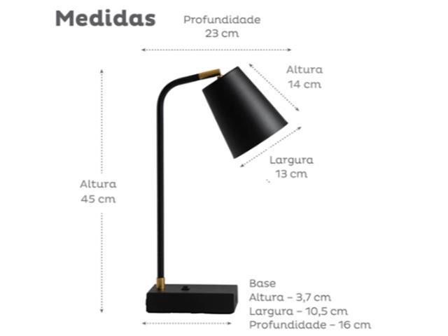 Luminária de Mesa USB Tutto Vermelha - 3