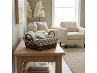 Cesta Quadrada Mundiart com Tecido 23x23/8cm - 4