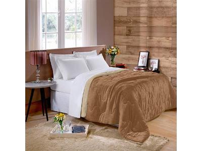 Edredom de Casal Buettner Plush Flannel Khaki