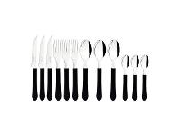 Faqueiro Tramontina Leme com Lâminas em Aço Inox Preto 12 Pçs - 1