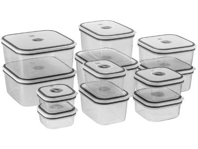 Potes Herméticos de Plástico Cinza Electrolux com 12 Unidades