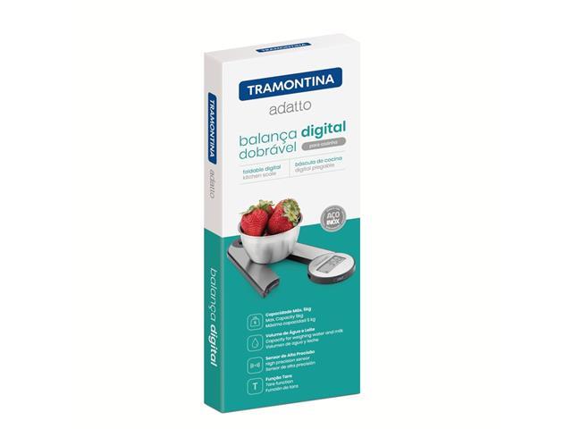 Balança Digital Tramontina Adatto Dobrável para Cozinha em Aço Inox - 3