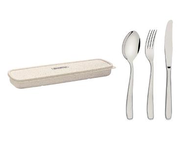 Estojo para Talheres Tramontina By Me Bege 4 Peças