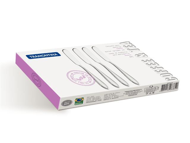 Jogo de Espátulas para Manteiga Tramontina Laguna em Aço Inox 4 Peças - 3