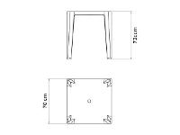 Mesa Tramontina Tambaú em Polipropileno Branco - 4