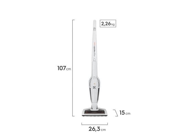 Aspirador de Pó Vertical Electrolux Ergorapido 2 em 1 Branco Bivolt - 2