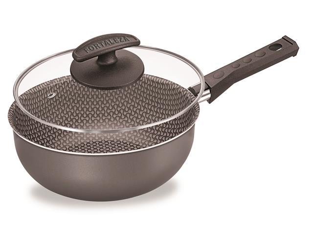 Panela Fortaleza com Tampa Vidro Grafite - 1