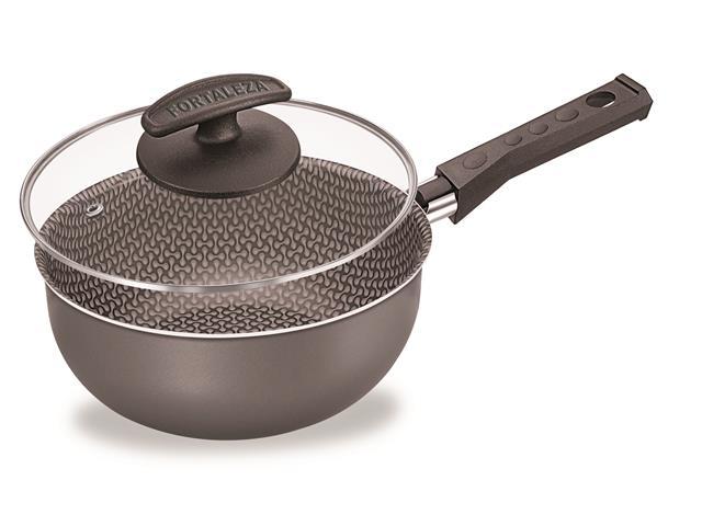 Panela Fortaleza com Tampa Vidro Grafite - 1