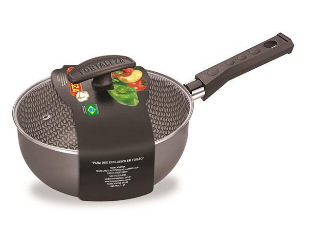Panela Fortaleza com Tampa Vidro Grafite - 2