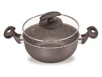 Caçarola Fortaleza com Tampa Vidro Grafite - 1