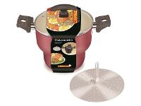 Cuscuzeiro Fortaleza com Tampa De Vidro Cereja - 1