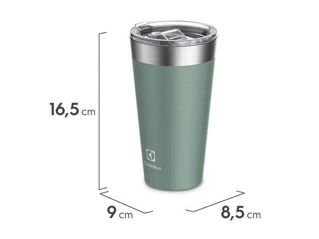 Copo Térmico Electrolux Sense com Tampa Hermetica 560ml Verde - 2