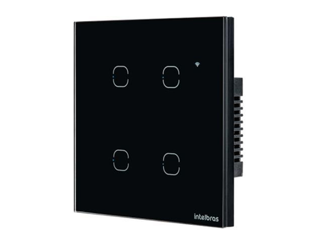 Interruptor Smart Wi-Fi Touch 4 teclas EWS 1004 Preto - 2