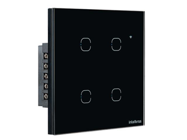 Interruptor Smart Wi-Fi Touch 4 teclas EWS 1004 Preto - 3