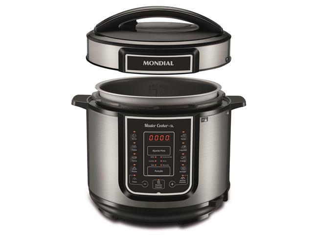 Panela de Pressão Elétrica Digital Mondial Master Cooker 5L Inox 220V - 2