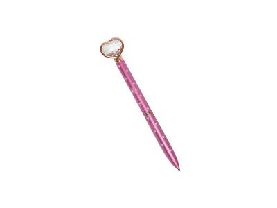 Caneta Metal Loop Coração Poá