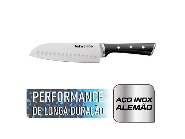 Faca Santoku Aço Inox Tefal Ice Force 18cm - 1