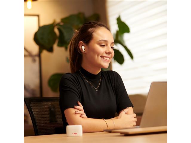 Fone Bluetooth 5.3 Cancelamento de Ruído Ambiente TWS Lity Branco T12 - 2