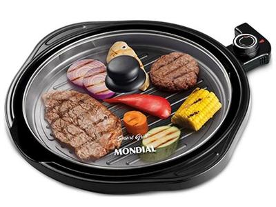 Grill Elétrico Mondial Redondo Smart 30cm 110V