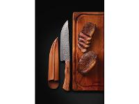 Faca para Carne Tramontina Nômade Inox e Cabo Madeira e Bainha Couro - 3