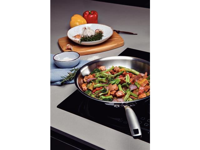 Wok Tramontina Grano em Aço Inox Corpo Triplo com Cabo 28CM - 3