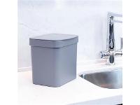 Lixeira para Pia de Cozinha OU Trium 2,5 Litros Chumbo - 2