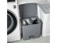 Lixeira de Pedal OU Trium 20 Litros com Duplo Compartimento Chumbo - 3