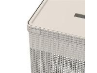 Cesto de Roupas OU Grid com Tampa 49 Litros Bege - 3