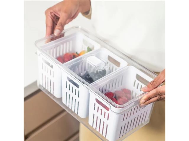 Organizador com Cesto Triplo OU Clear Fresh Natural 5 Litros - 4