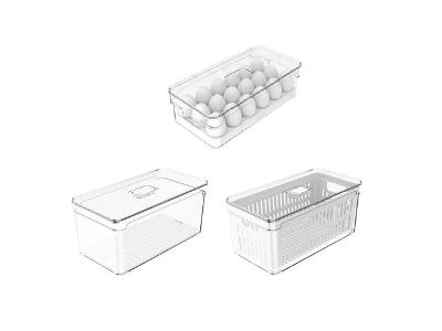 Conjunto OU Organizador de Geladeira Clear Fresh