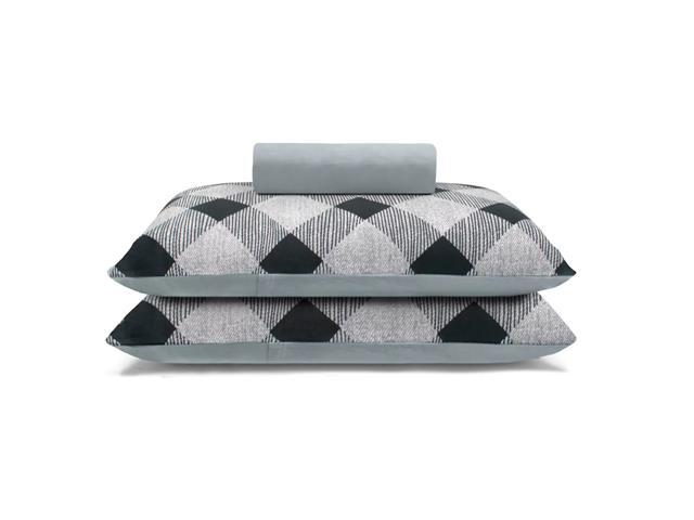 Jogo de Cama King Buettner Basic Malha Eliezer Preto 3 Peças - 1