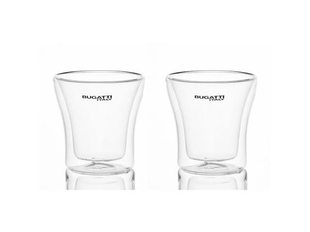 Conjunto 2 Copos de Shots de Parede Dupla Bugatti 100ml - 1