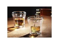 Conjunto 2 Copos de Shots de Parede Dupla Bugatti 100ml - 2