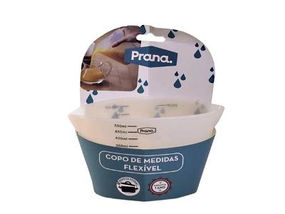 Copo Jarra de Medidas Flexível Silicone Prana Cozinha 500ML