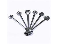 Conjunto 6 Colheres da Sorte Bugatti Café Moka Prata Kiss - 1