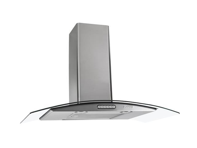 Coifa de Parede Fogatti Vidro Curvo Slim Inox - 80cm - 1