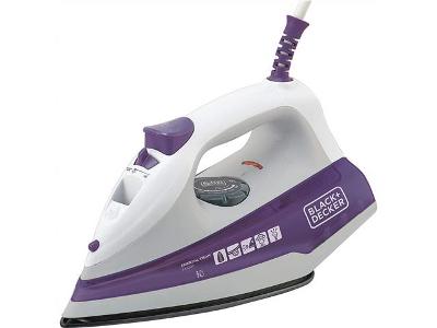Ferro a Vapor Black+Decker FX100 com Spray – Branco/Roxo