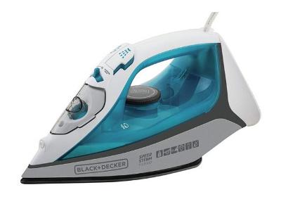 Ferro a Vapor Black+Decker FX3036 Ceramic Gliss com Spray – Azul/Branco