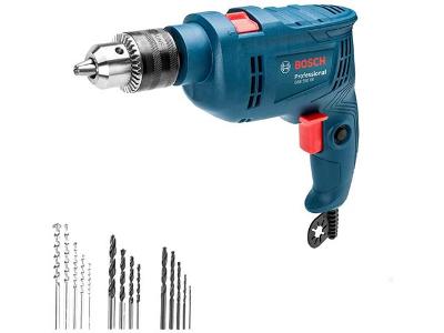 Furadeira de Impacto Bosch GSB550RE + 14 Brocas - 550W