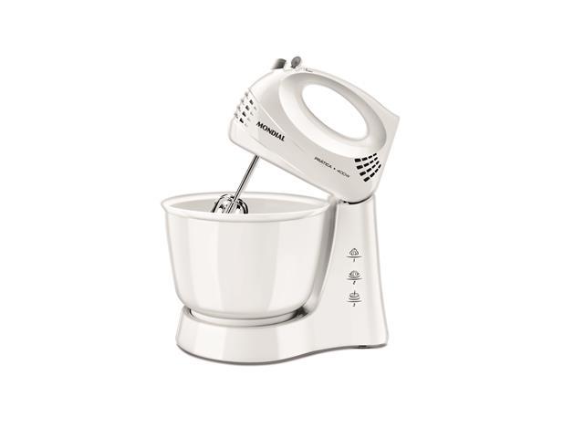 Batedeira Mondial Prática B-44 com 3 Velocidades – Branca - 1