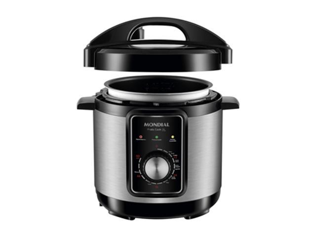 Panela de Pressão Elétrica Mondial PE-47 Pratic Cook 3L - Inox - 3