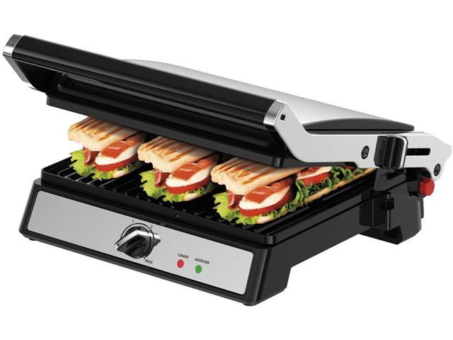Super Grill Arno GGRA com Revestimento Antiaderente - Inox - 1