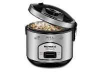Panela Elétrica de Arroz Mondial PE-43 6 Xícaras - Preto/Inox - 1