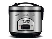 Panela Elétrica de Arroz Mondial PE-43 6 Xícaras - Preto/Inox - 4