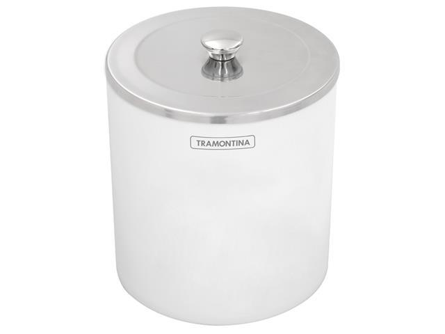 Lixeira Útil com Tampa Tramontina Branca 5 Litros - 1